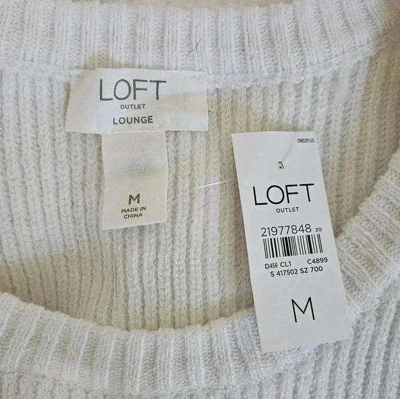 NWT Loft Lounge Soft Waffle Knit Sweater - Picture 5 of 6